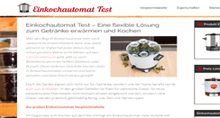 Desktop Screenshot of einkochautomattest.com